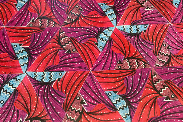 Parkettieren im Fach Grafik-Design, hier mit Vögeln