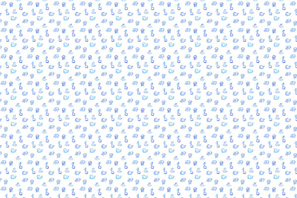 Tapetenmuster mit abstrakten gezeichneten bunten Tieren